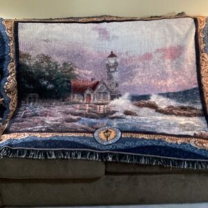 Thomas Kinkade Painter of Light Tapestry Throw